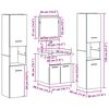 vidaXL Ensemble de mobilier de salle de bain 4 pcs Bois Ancien