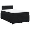vidaXL Sommier &agrave; lattes de lit avec matelas Noir 120x200 cm Velours
