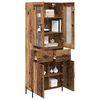 vidaXL Haut Armoire Bois Ancien 69,5 x 34 x 180 cm Bois d'ing&eacute;nierie