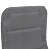 vidaXL Chaises longues pliables lot de 2 gris textil&egrave;ne et acier