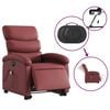 vidaXL Fauteuil inclinable de massage &eacute;lectrique rouge bordeaux