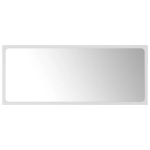 vidaXL Miroir de salle de bain Blanc 90x1,5x37 cm Agglom&eacute;r&eacute;