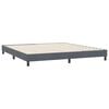 vidaXL Cadre de lit sans matelas gris fonc&eacute; 180x210 cm velours
