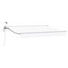 vidaXL Auvent r&eacute;tractable &eacute;lectrique Blanc 2,5 x 2 m