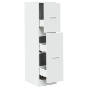 vidaXL Armoire d'apothicaire blanc 30x41x118 cm bois d'ing&eacute;nierie