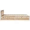 vidaXL Cadre de lit sans matelas 120x200 cm bois de pin massif