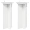 vidaXL Support de Plante 2 pcs Blanc brillant 29,5 x 29,5 x 60 cm