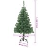 vidaXL Sapin de No&euml;l avec 300 LED avec support Vert 210 cm PVC
