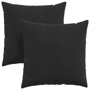 vidaXL Coussins de canap&eacute; 2 pcs Noir 80 x 80 cm