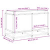 vidaXL Jardini&egrave;re 80x40x50 cm bois de pin impr&eacute;gn&eacute;