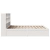 vidaXL Cadre de lit sans matelas blanc 200x200 cm bois massif de pin