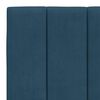 vidaXL Lit avec matelas Hanko bleu 180x200 cm velours