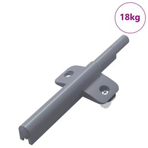 vidaXL Amortisseur &agrave; fermeture douce 1161 pcs Gris 125 x 47 x 15 mm PP