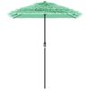 vidaXL Parasol de jardin avec m&acirc;t en acier vert 300x200x250 cm