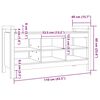 vidaXL Banc d'entr&eacute;e 110x40x60 cm Bois de pin massif