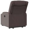 vidaXL Fauteuil inclinable marron fonc&eacute; tissu
