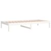 vidaXL Lit de jour sans matelas blanc 90x200 cm bois de pin massif