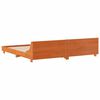 vidaXL Cadre de lit sans matelas cire marron 180x200cm bois pin massif