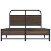 vidaXL Cadre de lit sans matelas 140x200 cm ch&ecirc;ne marron