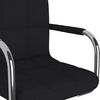 vidaXL Chaise pivotante de bureau Noir Tissu