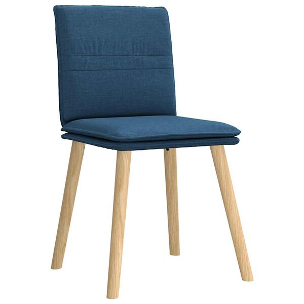 vidaXL Chaises &agrave; manger lot de 6 bleu tissu