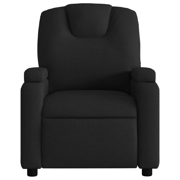 vidaXL Fauteuil inclinable Noir Tissu