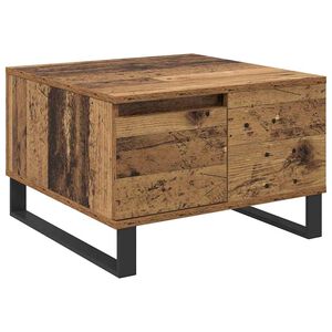 vidaXL Table basse Bois Ancien 55 x 55 x 36,5 cm Bois d'ing&eacute;nierie