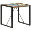 vidaXL Table à manger 80x80x75 cm bois de récupération massif