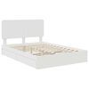 vidaXL Lit de Rangement Blanc 140 x 190 cm Bois d'ing&eacute;nierie