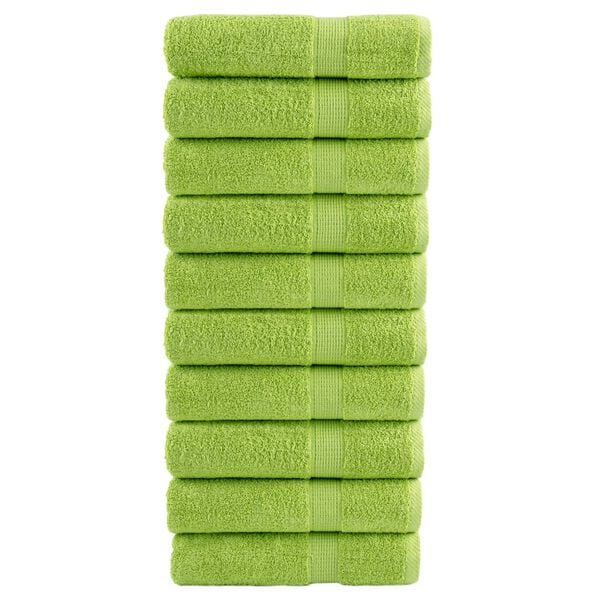 vidaXL Essuie-mains de qualit&eacute; sup&eacute;rieure SOLUND 10 pcs vert pomme