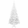 vidaXL Arbre de Noël artificiel pré-éclairé et boules L 240 cm blanc