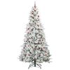 vidaXL Sapin de No&euml;l Artificiel &agrave; Branches Articul&eacute;es Blanc 240 cm