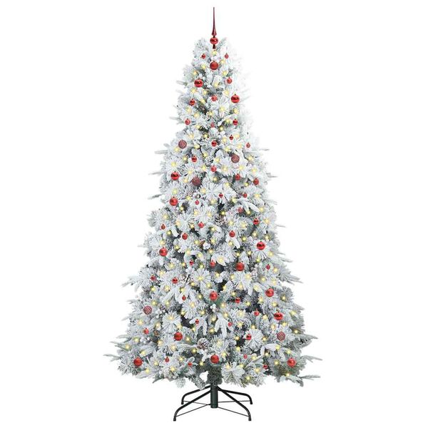vidaXL Sapin de No&euml;l Artificiel &agrave; Branches Articul&eacute;es Blanc 240 cm
