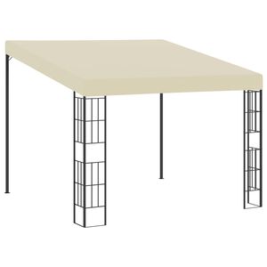 vidaXL Belv&eacute;d&egrave;re mural 3x3 m Cr&egrave;me Tissu
