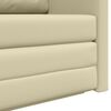 vidaXL Canap&eacute;-Lit 110cm Cr&egrave;me Simili cuir
