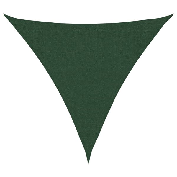 vidaXL Voile d'ombrage 160 g/m&sup2; Vert fonc&eacute; 3x3x3 m PEHD