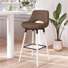 vidaXL Tabouret de bar Taupe Tissu