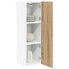 vidaXL Armoire suspendue avec porte Ch&ecirc;ne artisanal 30 x 31 x 100 cm