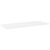 vidaXL Panneaux de bibliothèque 4 pcs Blanc 100x40x1,5 cm Aggloméré