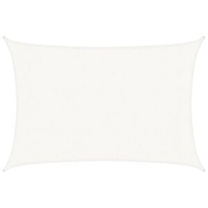 vidaXL Voile d'ombrage 160 g/m&sup2; Blanc 3x4 m PEHD