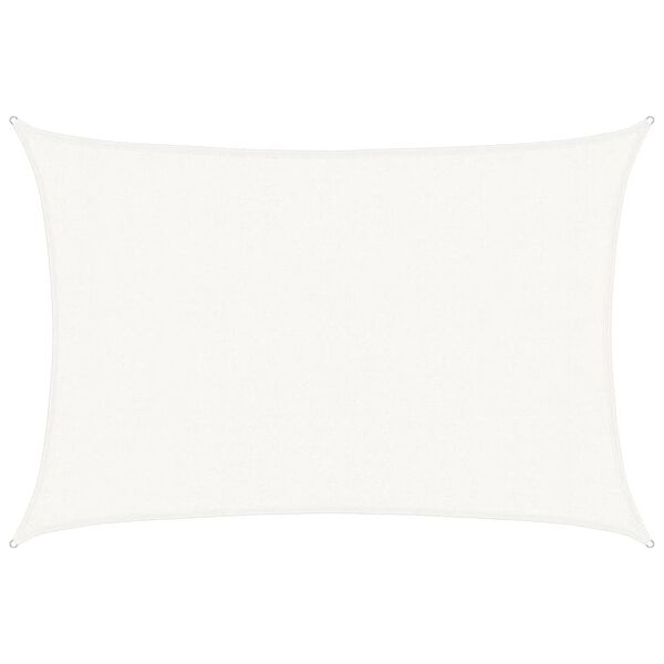 vidaXL Voile d'ombrage 160 g/m² Blanc 3x4 m PEHD