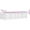 vidaXL Bo&icirc;te de rangement jardin et sac 200x50x55 cm bois massif teck