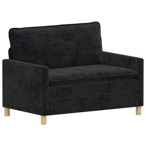 vidaXL Canap&eacute; Noir 126 x 81 x 87,5 cm Polyester
