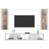 vidaXL Ensemble de meubles TV 4 pcs Blanc Bois d'ingénierie
