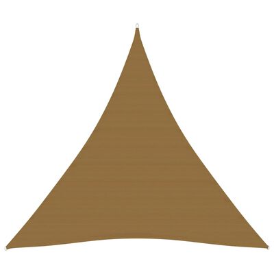 vidaXL Voile d'ombrage 160 g/m² Taupe 3x3x3 m PEHD