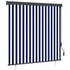 vidaXL Store roulant d'ext&eacute;rieur 160x250 cm Bleu et blanc