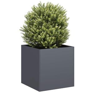 vidaXL Jardini&egrave;re anthracite 40x40x40 cm acier lamin&eacute; &agrave; froid