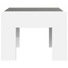 vidaXL Table basse avec LED infini blanc 40x40x30 cm
