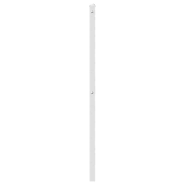vidaXL T&ecirc;te de lit de remplacement m&eacute;tal blanc 100 cm