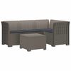 vidaXL Canap&eacute; de jardin 4 places avec coussins style rotin PP